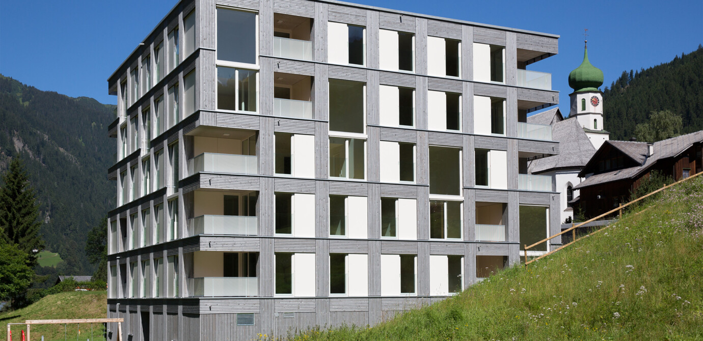 The extraordinary project “Tetrishaus“ in St. Gallenkirch has been nominated for the state award for architecture and sustainability klima:aktiv. The extraordinary project “Tetrishaus“ in St. Gallenkirch has been nominated for the state award for architecture and sustainability klima:aktiv.